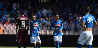 L'esultanza di Mertens