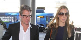 Hugh Grant con la compagna Anna Eberstein