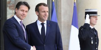 Giuseppe Conte e Emmanuel Macron