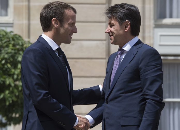 Il Presidente del Consiglio Giuseppe Conte a Parigi da Emmanuel Macron