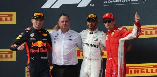 Il podio del Gran Premio di Francia