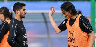 Suarez e Cavani guidano l'Uruguay contro l'Arabia Saudita