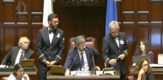 Il presidente Fico presiede la seduta della Camera di stamattina