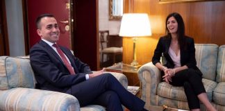 Luigi Di Maio con la sindaca Virginia Raggi