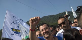 Matteo Salvini al raduno di Pontida