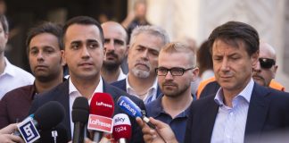 Luigi Di Maio e Giuseppe Conte Foto Marco Alpozzi - LaPresse