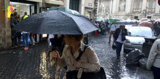 Roma sotto la grandine