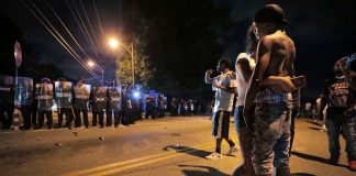 La foto degli scontri del washingtonpost.com