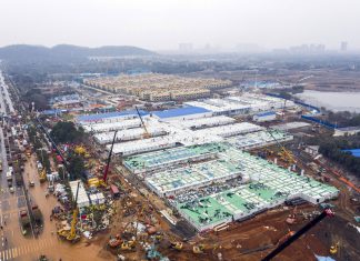 Virus cinese, completato il primo ospedale speciale a Wuhan