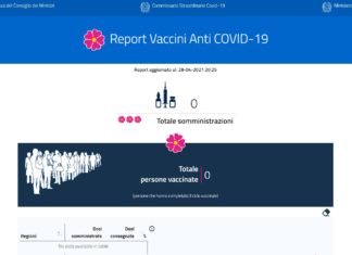 Il sito Internet istituzionale del governo in tilt, le tabelle sulla campagna vaccinale vuote per circa mezz'ora.