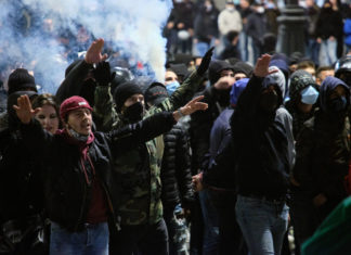 Tirana: notte di scontri alla vigilia di Roma-Feyenoord, 60 arresti