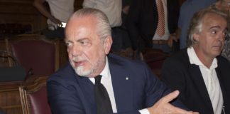 Foto Donato Fasano - LaPresse 01 08 2018 Bari, ItaliasportcalcioBari calcio, conferenza stampa del nuovo presidente Aurelio De Laurentiis Photo Donato Fasano - LaPresse 08 01 2018 Bari, Italia sportsoccerBari calcio, press conference of the new president Aurelio De Laurentiis