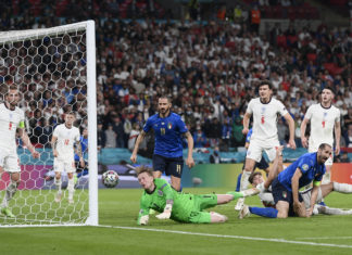 Euro 2020, l’Italia pareggia con Bonucci: è 1-1 con l’Inghilterra