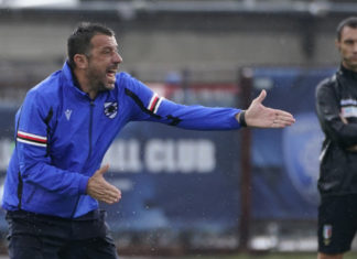 Calcio Sampdoria, D’Aversa: “Recuperiamo le energie, con la Juve voglio rabbia”