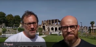 Il duo artistico "Ttozoi", Stefano Forgione e Giuseppe Rossi