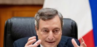 Ufficio Stampa Palazzo Chigi / LaPresse - Roma, Italia in foto il Presidente del Consiglio Mario Draghi