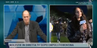 La giornalista di Toscana Tv Greta Beccaglia molestata in diretta dopo la partita della Fiorentina da alcuni tifosi