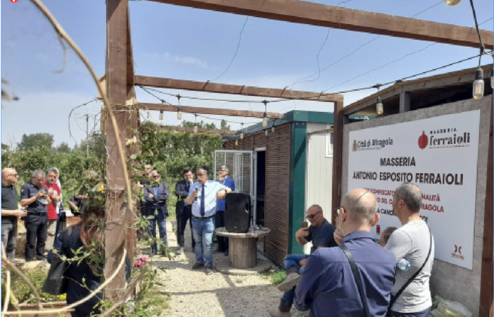 L'urlo anticamorra della masseria Ferraioli: no al pizzo