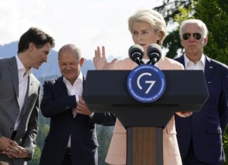 G7, von der Leyen: “Meglio sedersi al G20 con Putin che escluderlo”
