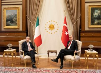Draghi da Erdogan, uniti su Ucraina per pace duratura. Su migranti Italia accogliente ma raggiunto limite