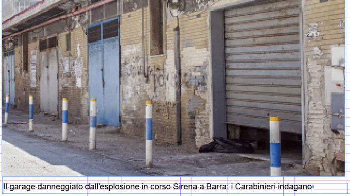 Napoli, bomba contro un box auto a Barra
