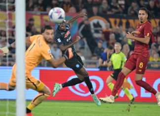 Calcio: Osimhen piega la Roma all’Olimpico, Napoli di nuovo a +3 sul Milan