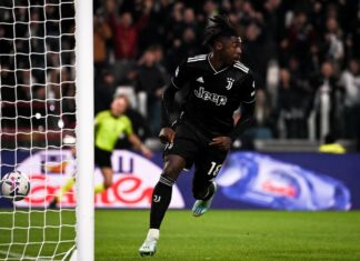 Calcio: Juve mette la sesta e vola al terzo posto. Doppietta Kean e Lazio ko