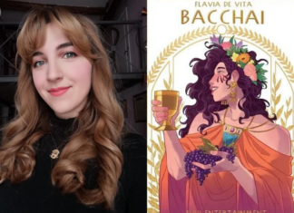 Il mezz’elfo delle tavole, tra mondi fantastici e miti antichi Flavia de Vita e la copertina del suo fumetto "Bacchai"