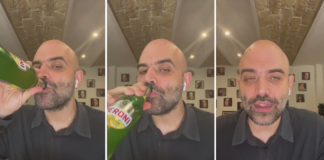 Roberto Saviano nel video diffuso venerdì scorso, inviperito per la sentenza che lo vede condannato per diffamazione