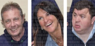 Ernesto Guelfi, Sabina Azzolino ed Emanuele Guelfi, il figlio deceduto