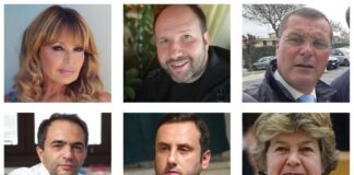 In alto Maria Luigia Iodice, Gianpiero Zinzi e Giovanni Zannini. In basso Vincenzo Santangelo, Luigi Bosco e Susanna Camusso.