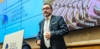 Foto Mauro Scrobogna/LaPresse 19-10-2023 Roma (Italia) - Politica - Senato, presentazione del progetto politico dell’Associazione “PER - Popolari Europeisti Riformatori” - Nella foto: Ettore Rosato durante la conferenza stampa il progetto politico dell’Associazione “PER - Popolari Europeisti Riformatori” October 19, 2023 Rome (Italy)- Politics - Senate, presentation of the political project of the Association "PER - Popolari Europeanisti Riformatori" - In the photo: Ettore Rosato during the press conference the political project of the Association "PER - Popolari Europeanisti Riformatori"