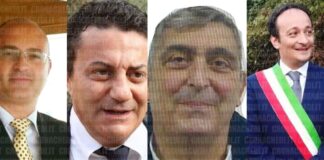 Da sinistra: Giuliano Cipro, Piero Cappello, Francesco Verazzo, Giovanni Lombardi