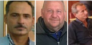 I fratelli Giulio e Francesco Biondi e al centro l'ex assessore Mastroianni