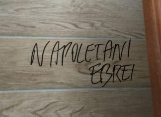“Napoletani Ebrei”: scritta razzista di un turista in un bar sul lungomare