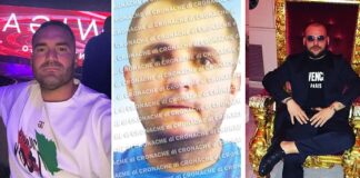 Al centro Hermal Hasanay, a destra e a sinistra rispettivamente Emilio Martinelli e Gaetano Diana (estranei al'linchiesta che ha portato all'arresto Hasanay)