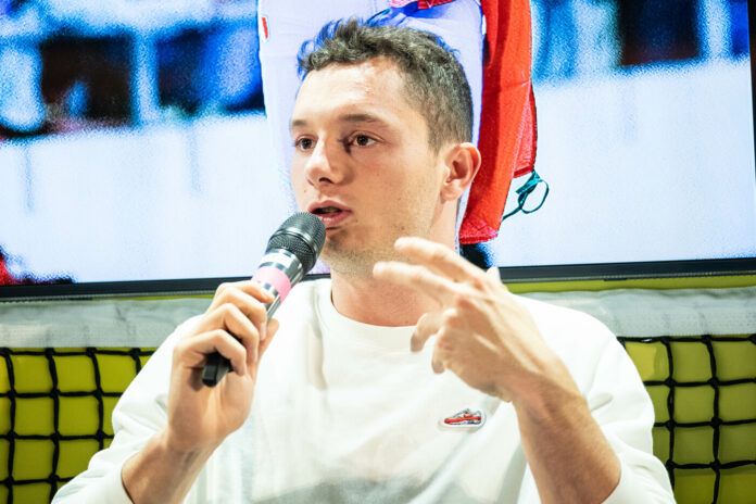 Torino, l’incontro con il velocista Filippo Tortu nell’ambito delle Nitto ATP Finals presso Casa Tennis in Piazza CastelloTorino, l’incontro con il velocista Filippo Tortu nell’ambito delle Nitto ATP Finals presso Casa Tennis i