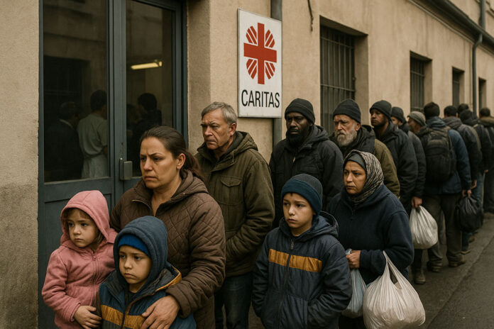 In fila per il sostegno