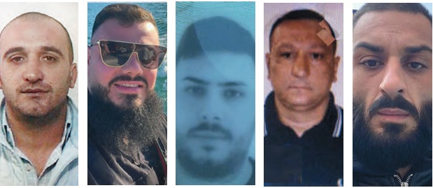 Carmine Cerqua, Roberto Corona, Gennaro Ronga, Alfredo Lama e Giuseppe D'Alterio