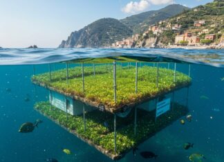 Liguria: un giardino sottomarino per coltivare basilico Coltivazione subacquea