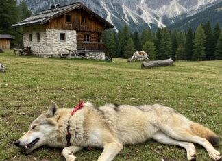 Bolzano: lupo ucciso e mutilato in un parco naturale Lupo ucciso