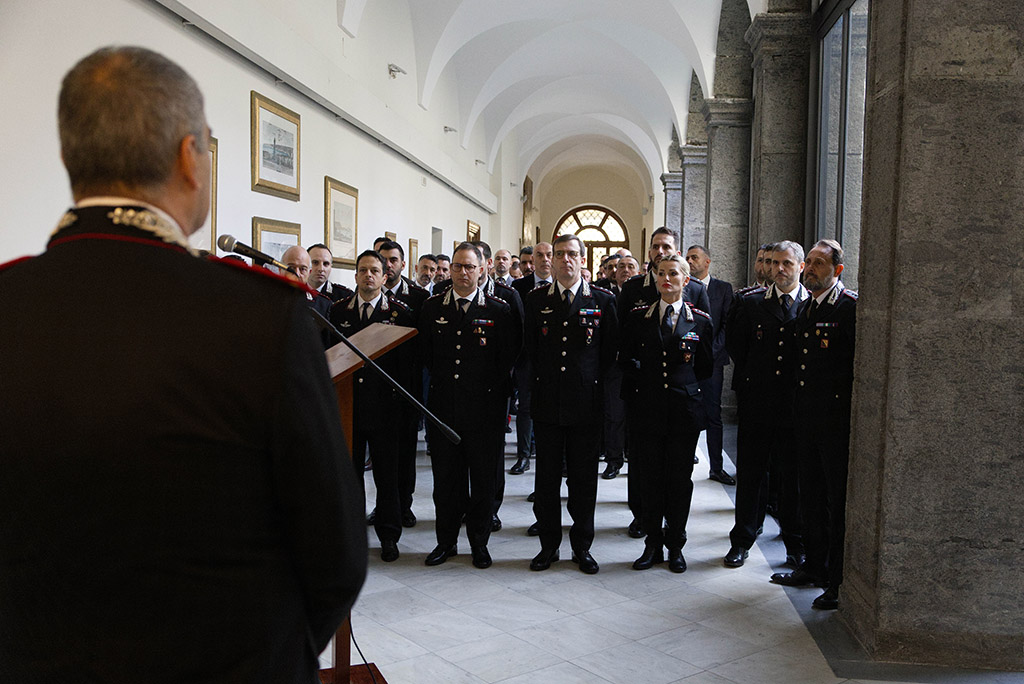 Il Comandante della Legione Carabinieri “Campania”, Generale di Divisione Francesco Gargaro in visita alla caserma "Pastrengo" di Napoli