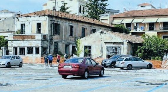 L’area del parcheggio dell’ex Avir di Gaeta