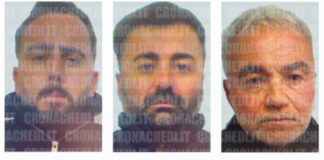 Da sinistra, Lorenzo Lubrano, Michele Del Corte e Graziano Insidioso