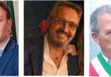 Corsa a tre per la fascia tricolore a Trentola Ducenta: Griffo e Sagliocco sfidano Apicella Michele Apicella, Raffaele Sagliocco e Michele Griffo