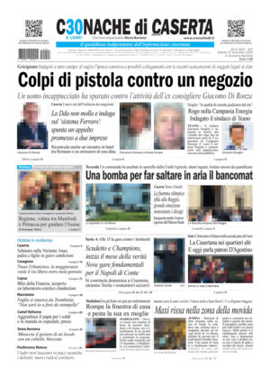 Cronache di Caserta del 27.12.25