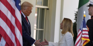 Giorgia Meloni alla Casa Bianca per il bilaterale con Donald Trump