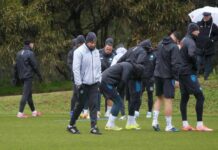 Conte in allenamento