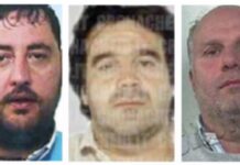 Luigi Fragnoli di Mondragone, Giovanni Di Gaetano di Pastorano e Alfonso Cacciapuoti di Grazzanise