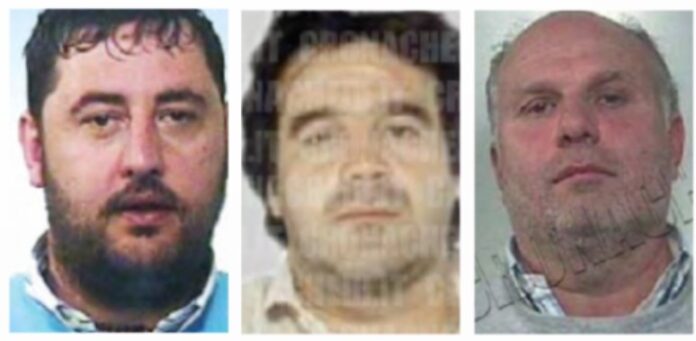 Luigi Fragnoli di Mondragone, Giovanni Di Gaetano di Pastorano e Alfonso Cacciapuoti di Grazzanise